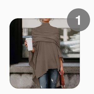 Modern scarf top